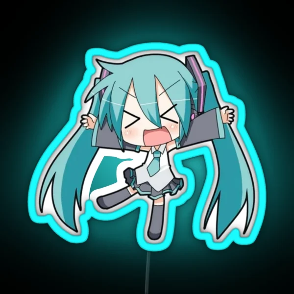 Hatsune Miku Cute Anime Led RGB Neon Sign