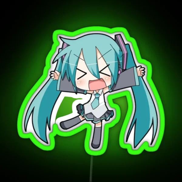 Hatsune Miku Cute Anime Led RGB Neon Sign
