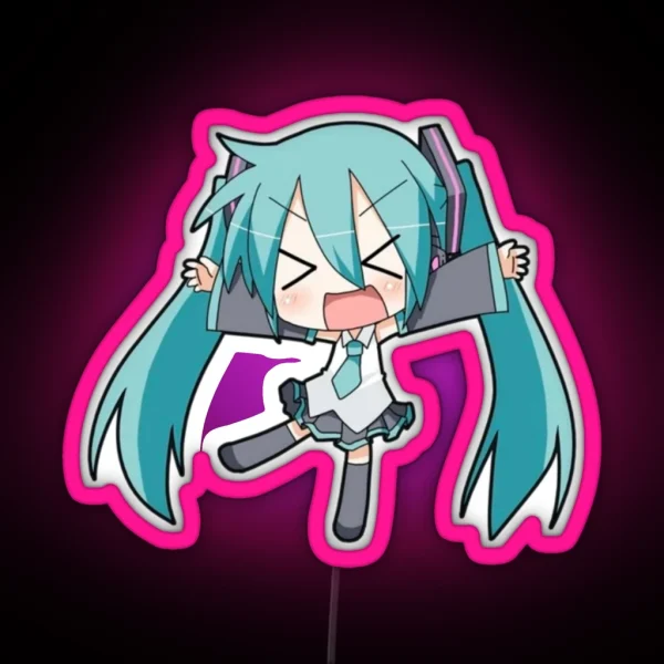 Hatsune Miku Cute Anime Led RGB Neon Sign
