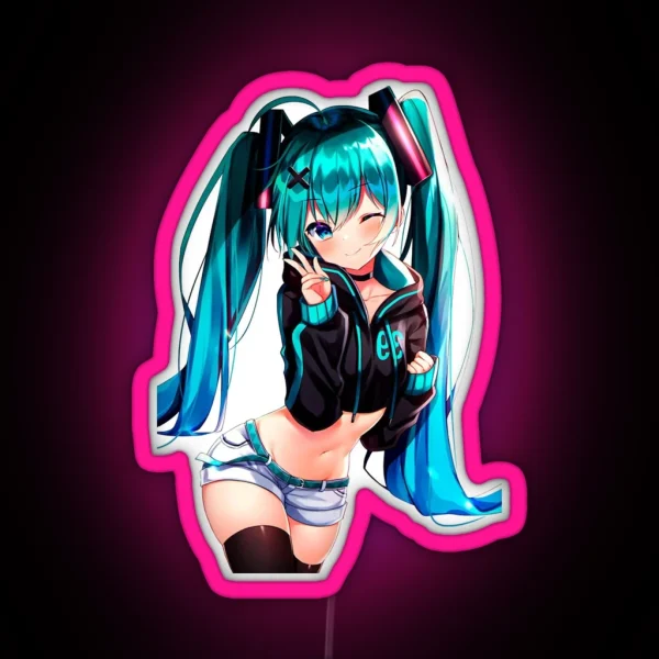 Hatsune Miku RGB Neon Sign