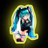 Vocaloid Character Inspired LED Neon Sign with RGB Colorful Lighting Effects