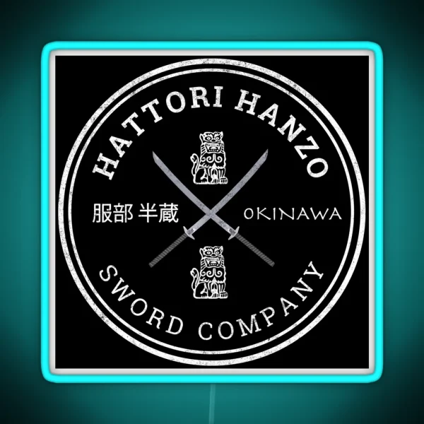 Hattori Hanzo Sword Company RGB Neon Sign