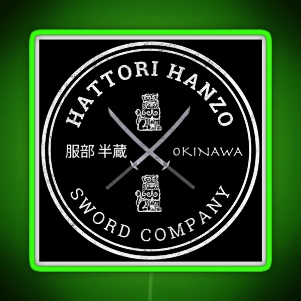 Hattori Hanzo Sword Company RGB Neon Sign