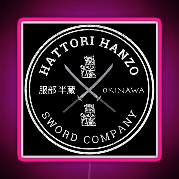 Hattori Hanzo Sword Company RGB Neon Sign