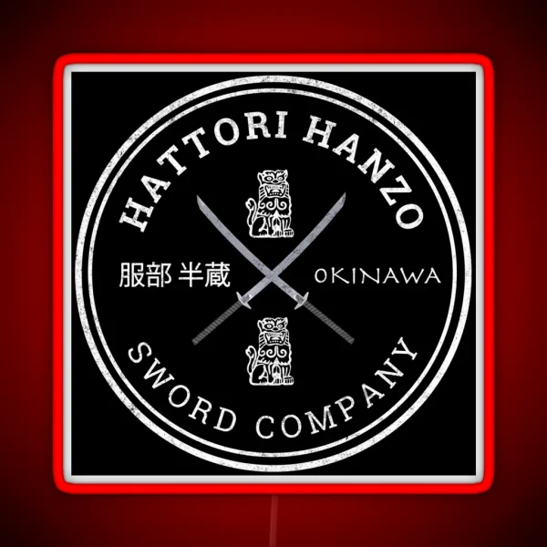 Hattori Hanzo Sword Company RGB Neon Sign