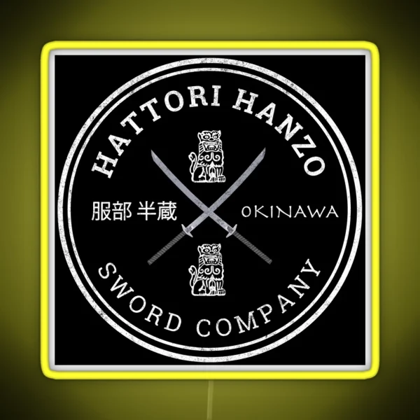 Hattori Hanzo Sword Company RGB Neon Sign