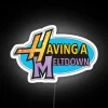 Add vibrant ambiance with unique Having A Meltdown neon decor.