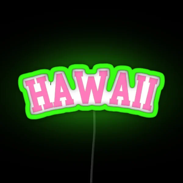 Hawaii Brandy Led RGB Neon Sign