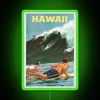 Hawaii Island Neon Sign with Vibrant Colorful RGB Lighting Decor