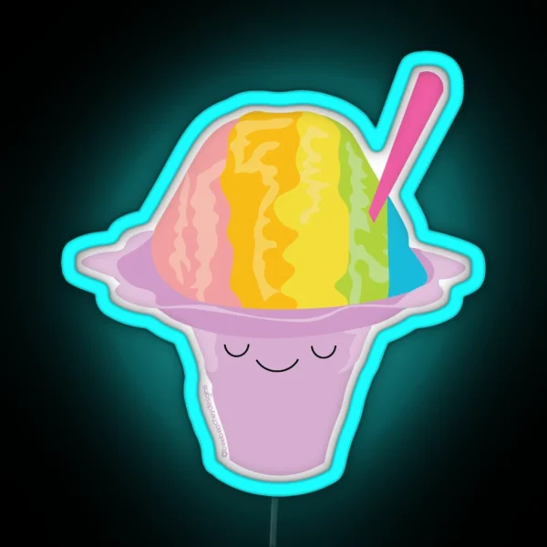 Hawaiian Shave Ice Led RGB Neon Sign