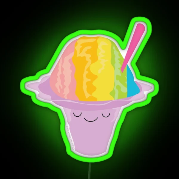 Hawaiian Shave Ice Led RGB Neon Sign
