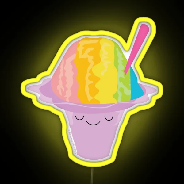 Hawaiian Shave Ice Led RGB Neon Sign