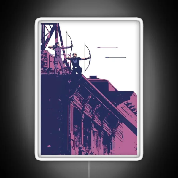 Hawkeye Comic RGB Neon Sign