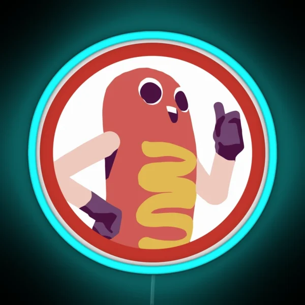 Hawt Dawg Man Led RGB Neon Sign
