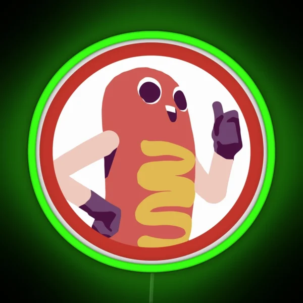 Hawt Dawg Man Led RGB Neon Sign