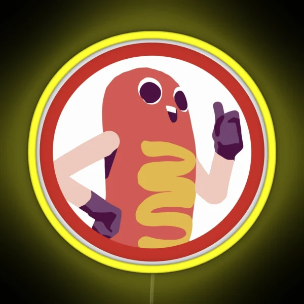 Hawt Dawg Man Led RGB Neon Sign