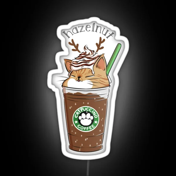 Hazelnut Catpuccino RGB Neon Sign