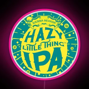 Hazy IPA Logo RGB Neon Sign