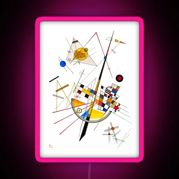 HD Kandinsky Delicate Tension RGB Neon Sign