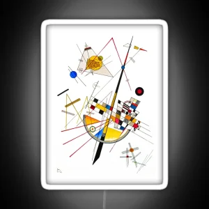 HD Kandinsky Delicate Tension RGB Neon Sign