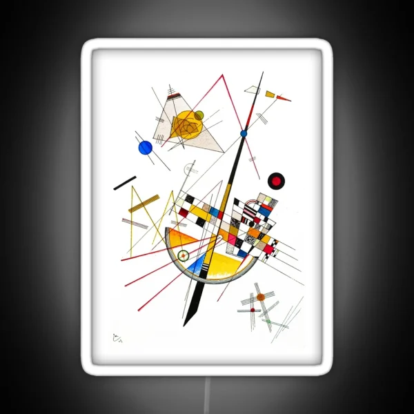 HD Kandinsky Delicate Tension RGB Neon Sign
