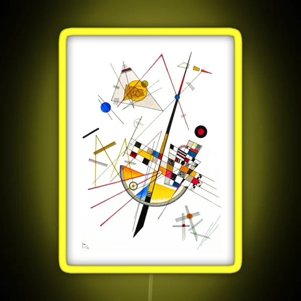 HD Kandinsky Delicate Tension RGB Neon Sign
