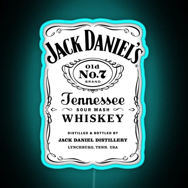 HDJRJ JACKDANIELS ALCOHOLIC RGB Neon Sign