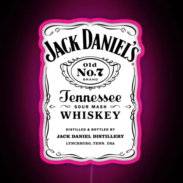 HDJRJ JACKDANIELS ALCOHOLIC RGB Neon Sign