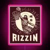 Retro NBA Basketball Jesus Christ Themed Neon Sign with RGB Lighting