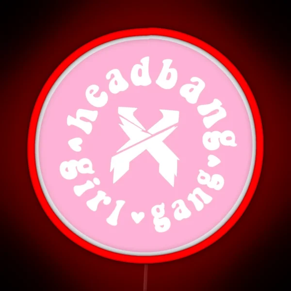 Headbang Girl Gang RGB Neon Sign