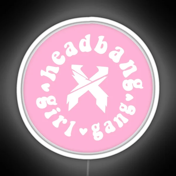Headbang Girl Gang RGB Neon Sign