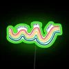 Embracing Nonlinear Growth with Vibrant Healing Neon Home Decor Sign