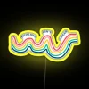 RGB Neon Sign: Healer's Reminder Healing Isn't Always Linear Progress