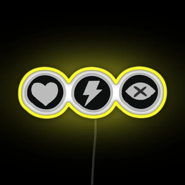 Health Stamina Dead Eye Core RDR2 RGB Neon Sign