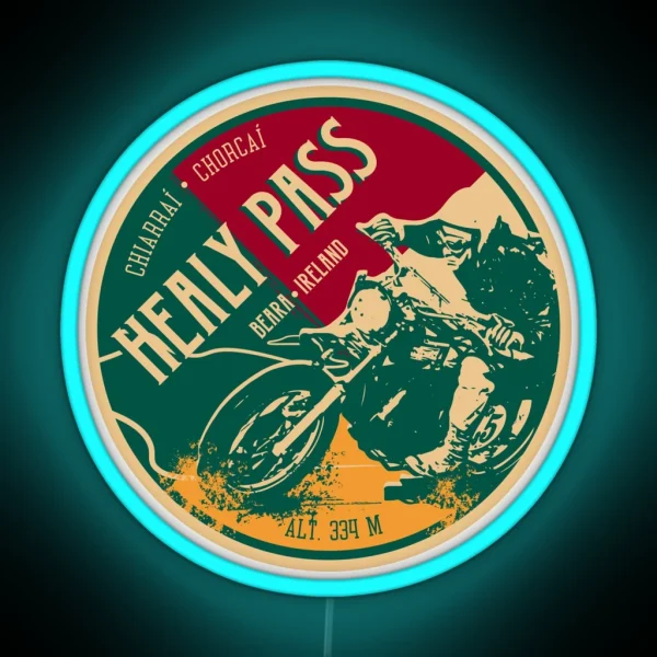 Healy Pass Ireland Motorcycle Led Led RGB Neon Sign