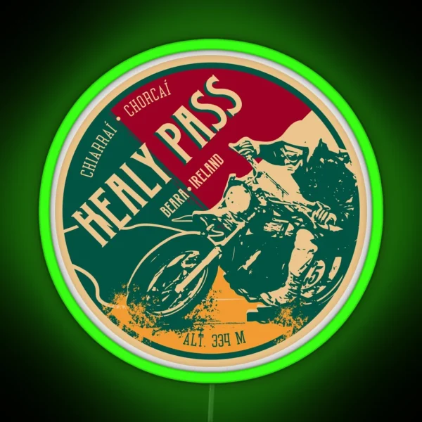 Healy Pass Ireland Motorcycle Led Led RGB Neon Sign