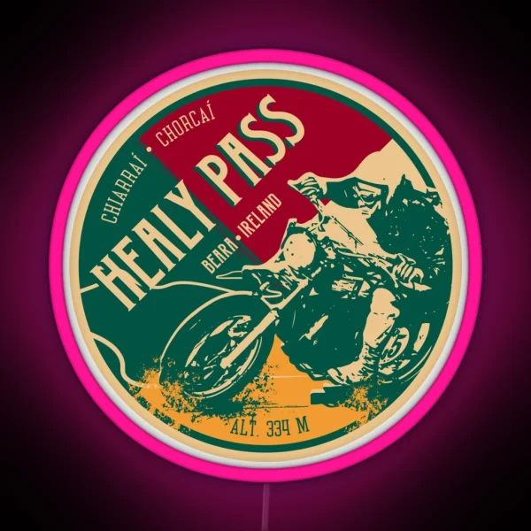 Healy Pass Ireland Motorcycle Led Led RGB Neon Sign