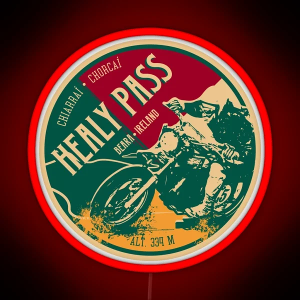 Healy Pass Ireland Motorcycle Led Led RGB Neon Sign
