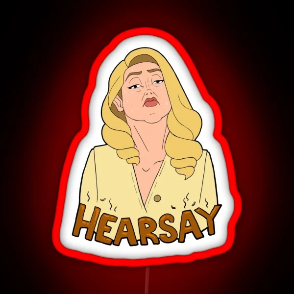 Hearsay Amber RGB Neon Sign