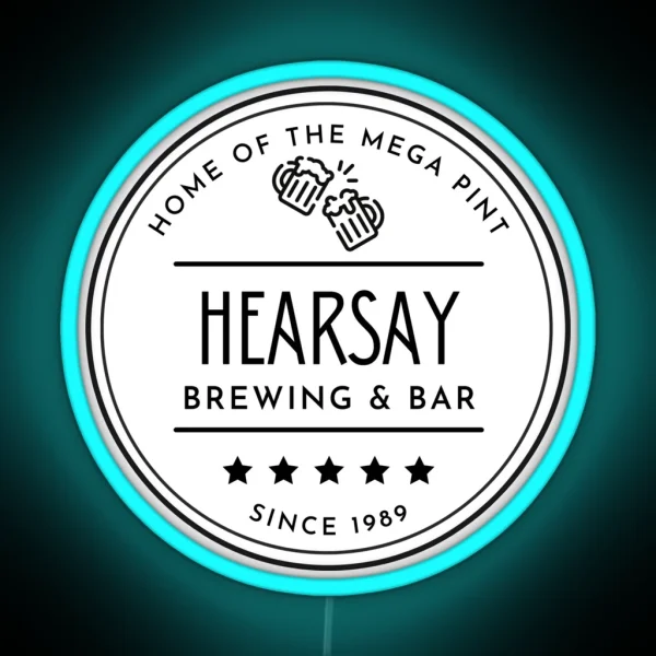 Hearsay Brewing And Bar RGB Neon Sign