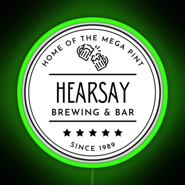 Hearsay Brewing And Bar RGB Neon Sign