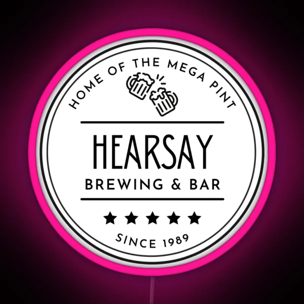 Hearsay Brewing And Bar RGB Neon Sign