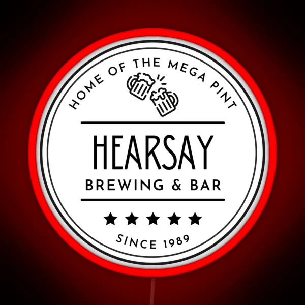 Hearsay Brewing And Bar RGB Neon Sign