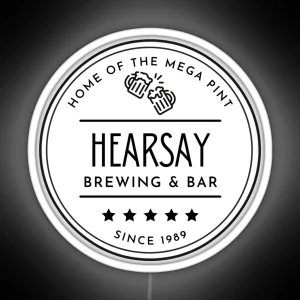 Hearsay Brewing And Bar RGB Neon Sign