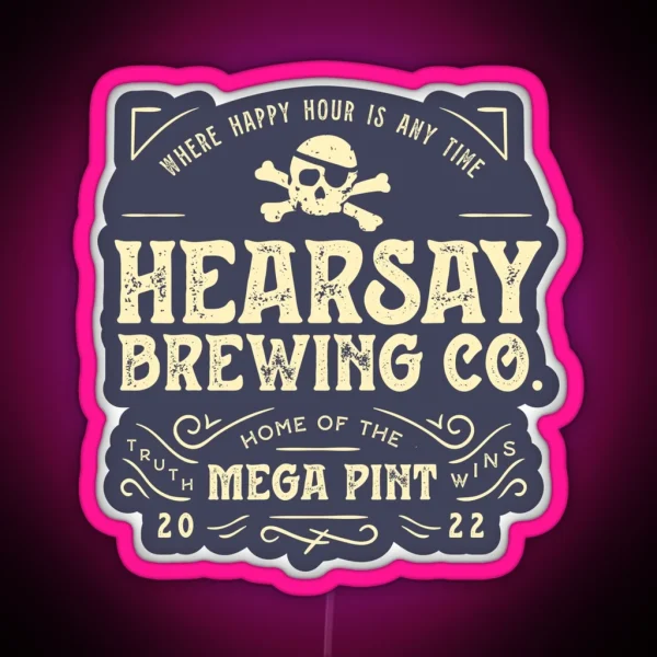 Hearsay Brewing Company RGB Neon Sign