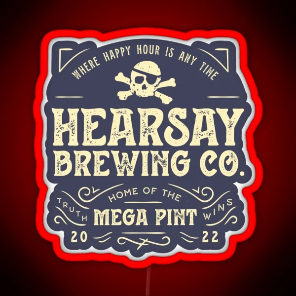 Hearsay Brewing Company RGB Neon Sign