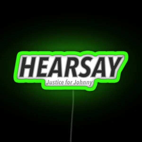 Hearsay Johnny Depp RGB Neon Sign