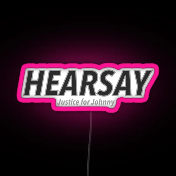 Hearsay Johnny Depp RGB Neon Sign