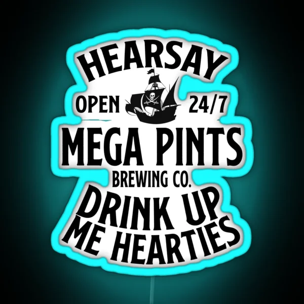 Hearsay Mega Pint Brewing Company Led RGB Neon Sign