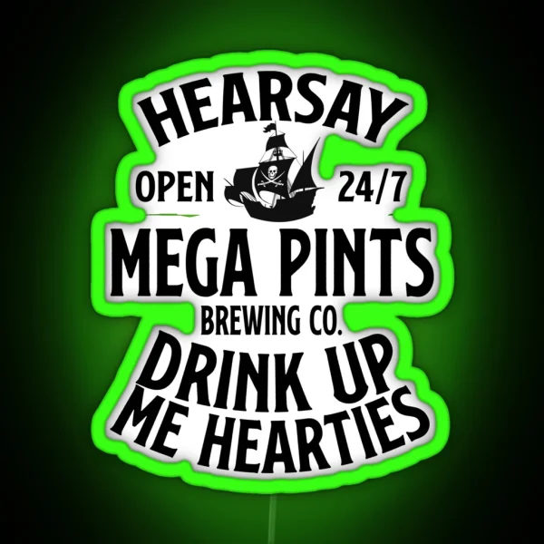 Hearsay Mega Pint Brewing Company Led RGB Neon Sign